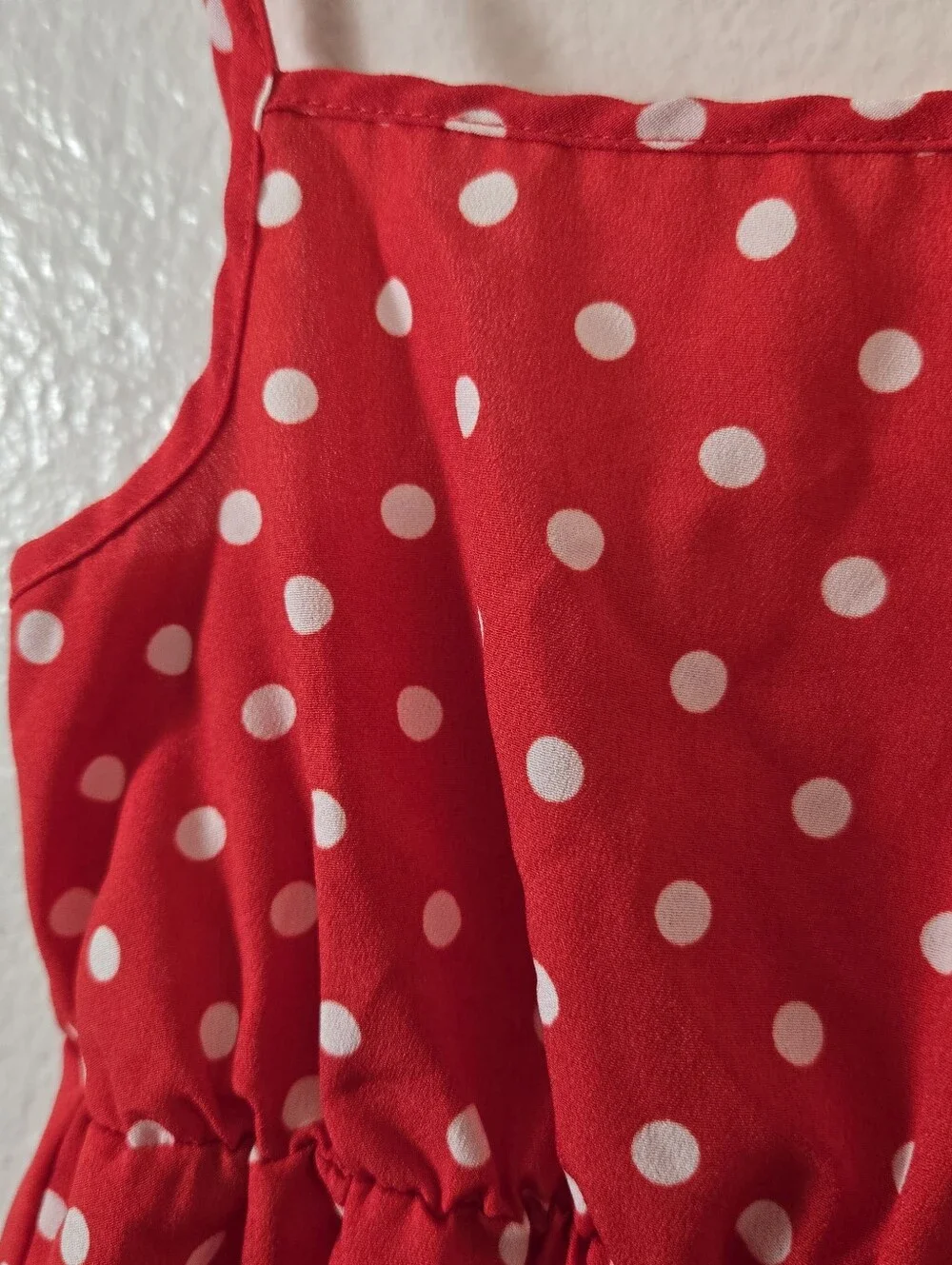 Shein Red & White Polka Dot Dress